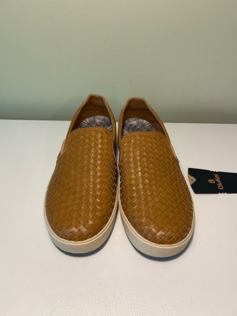 Olukai Men's Lae‘ahi Lauhala Woven Leather Shoes - Picture 2 of 15